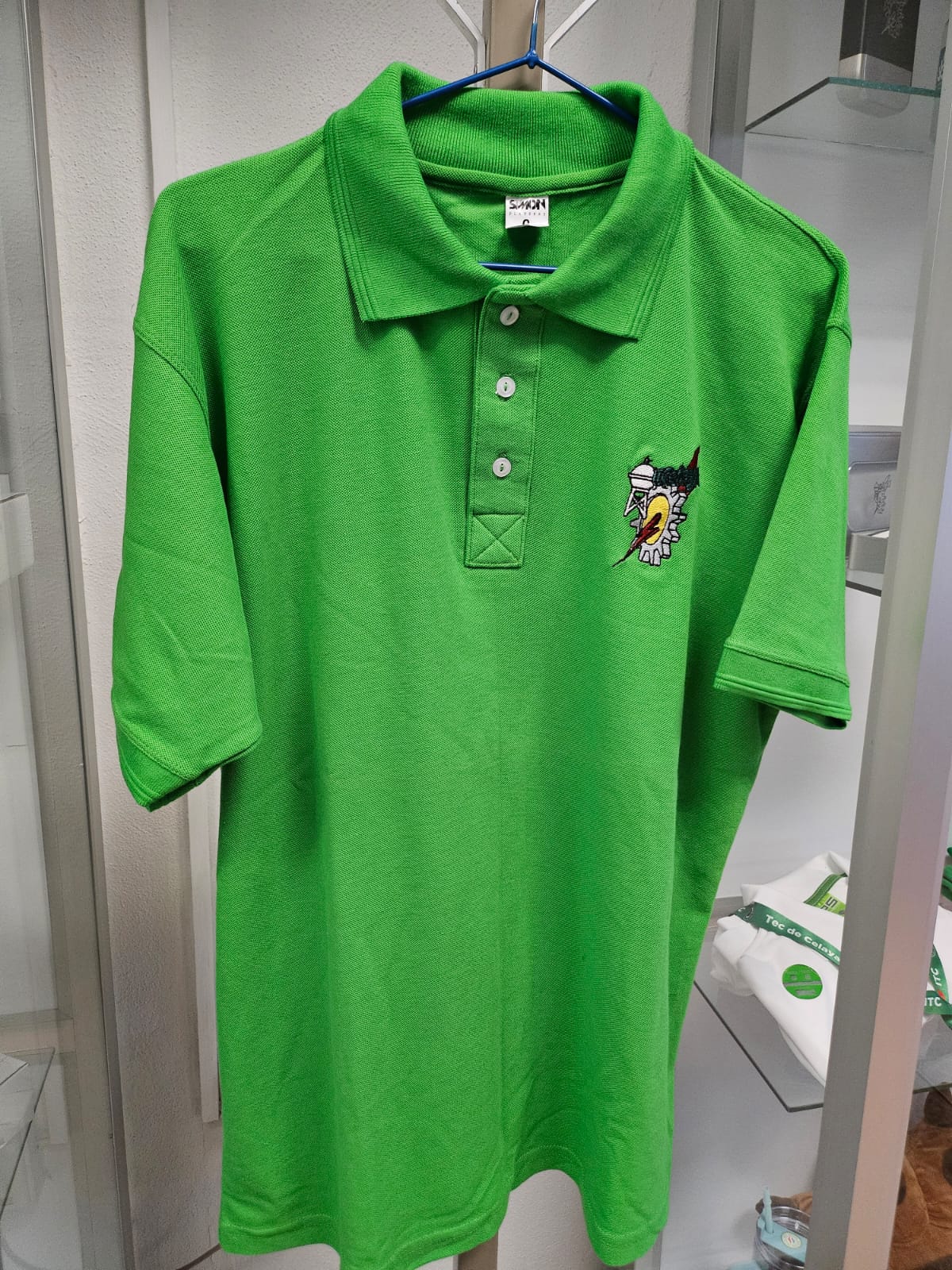 PLAYERA TIPO POLO VERDE TEXTILES