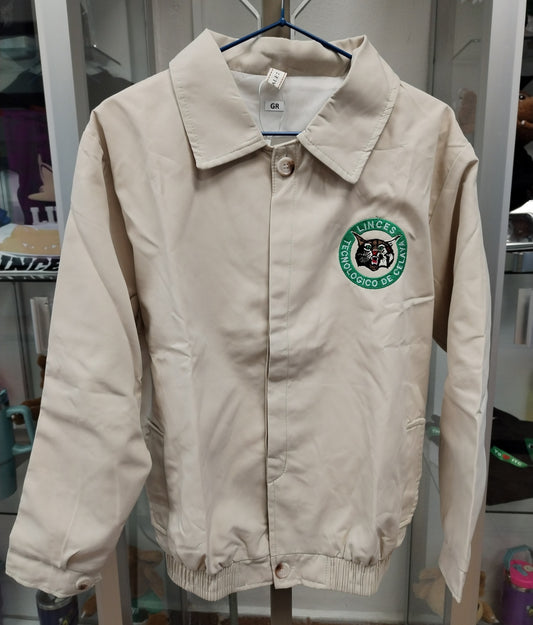 CHAMARRA LIGERA C/CUELLO COLOR BEIGE