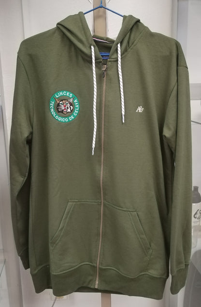 SUDADERA UNISEX CON CIERRE
