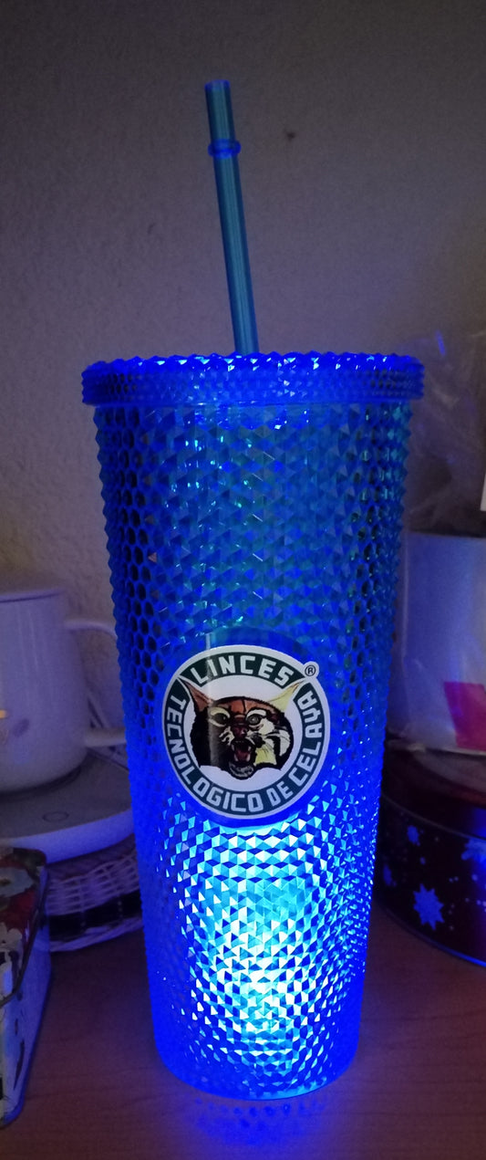 VASOS DE COLORES CON LUZ